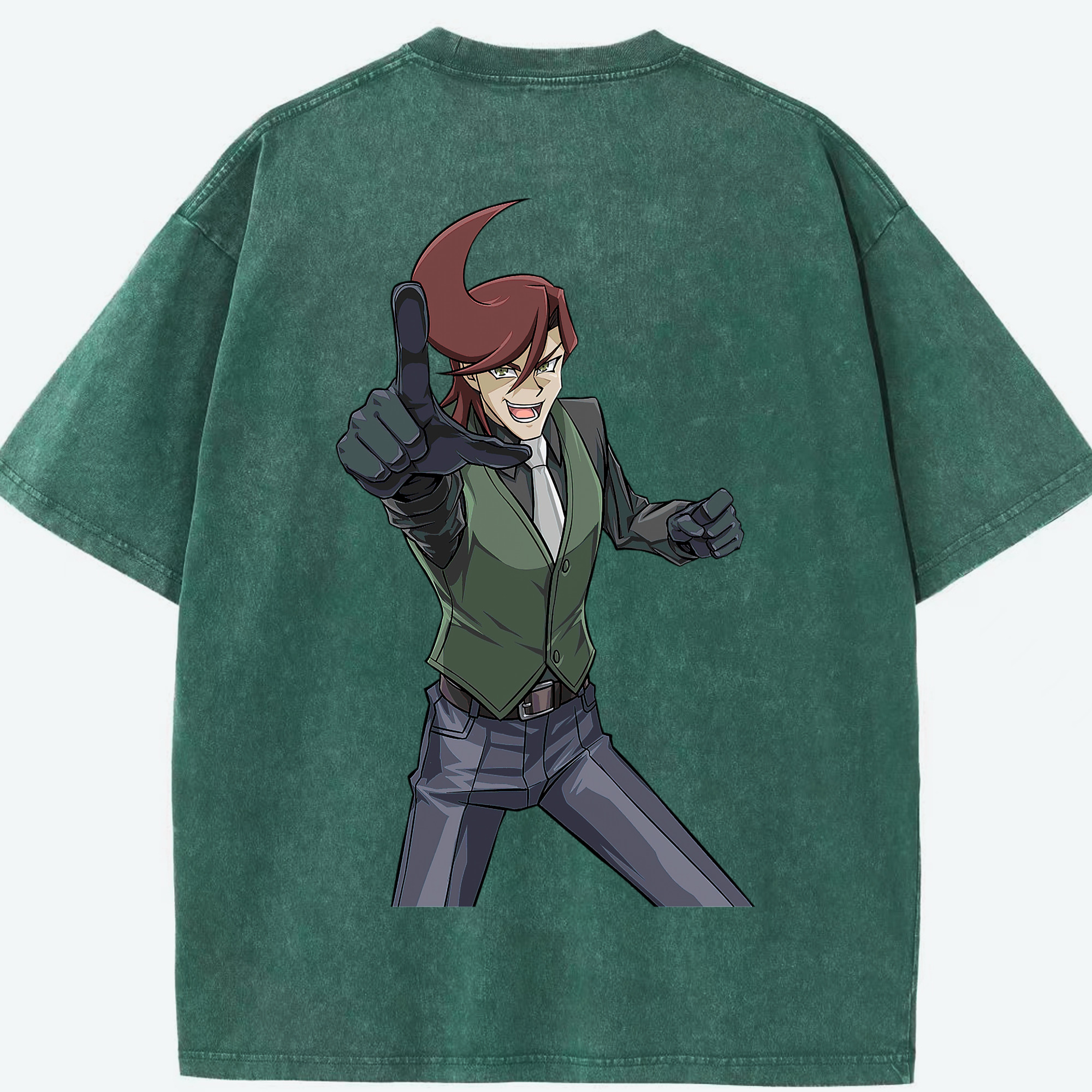 （画像用） 遊☆戯☆王 Yu-Gi-Oh! 綿100% ヴィンテージ風 半袖Tシャツ（背面プリント）